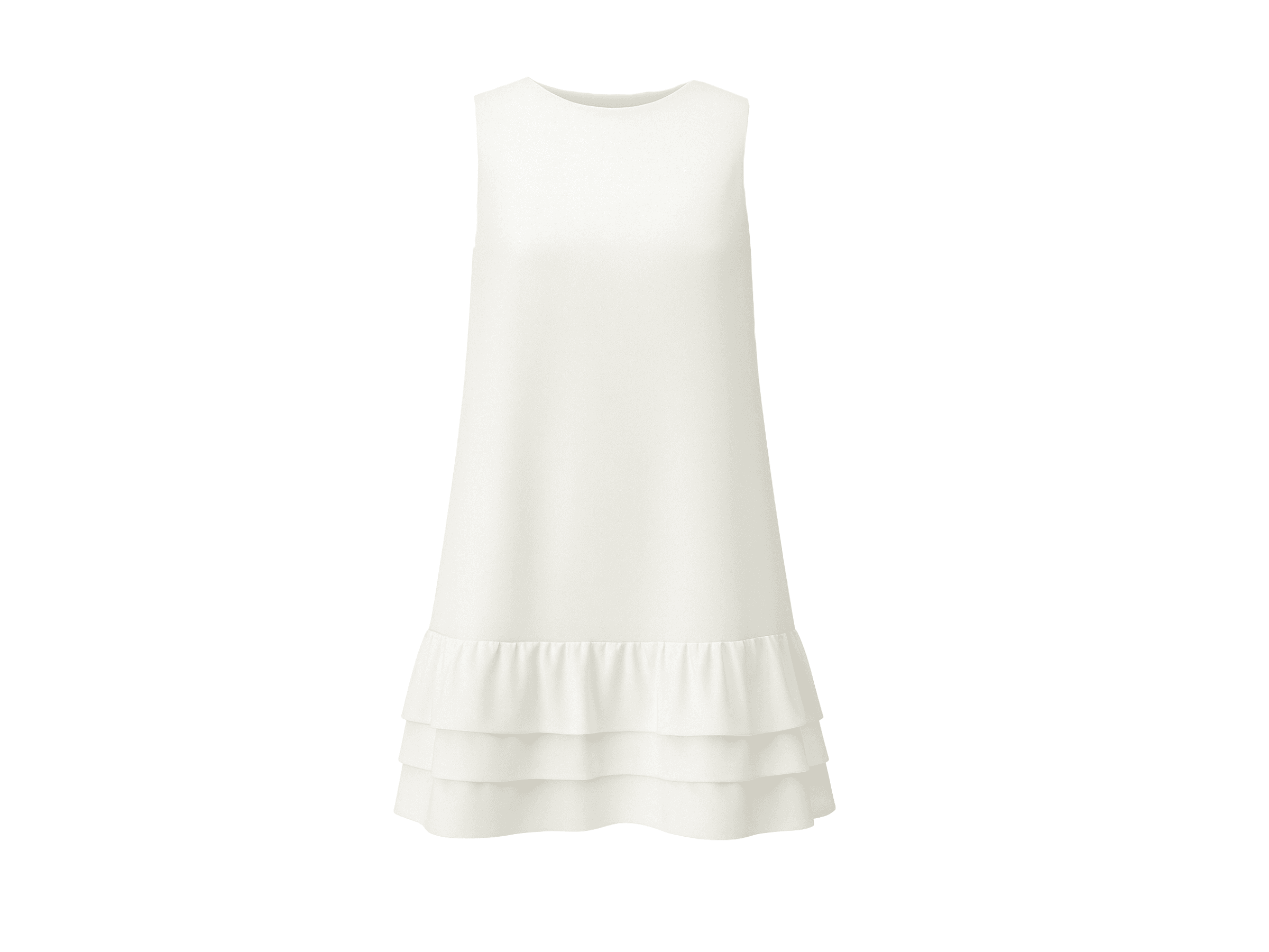VESTIDO CURTO BABADOS