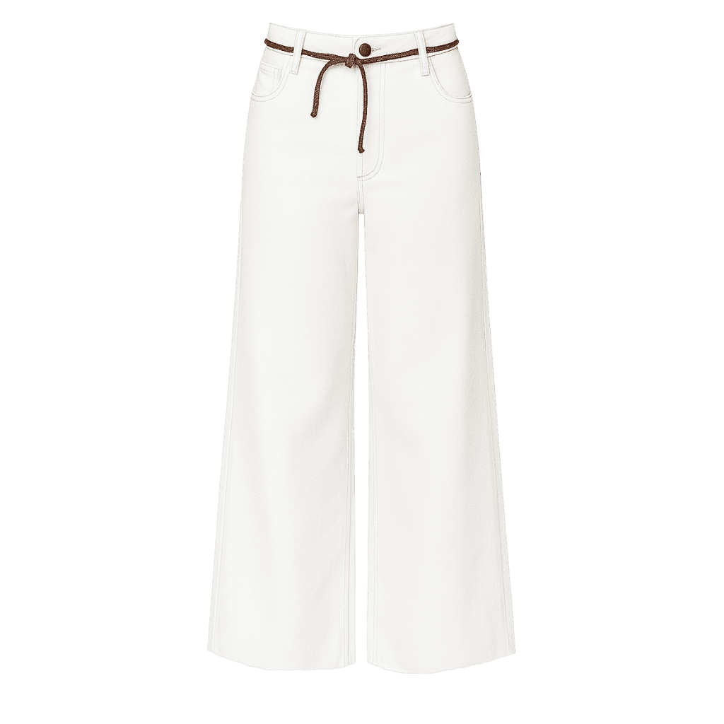 CALÇA SARJA COM CINTO