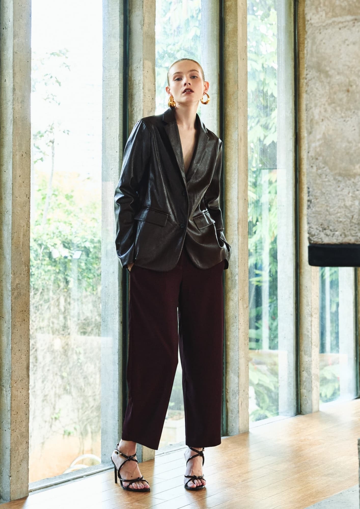 BLAZER CLASSICO COURO ECO