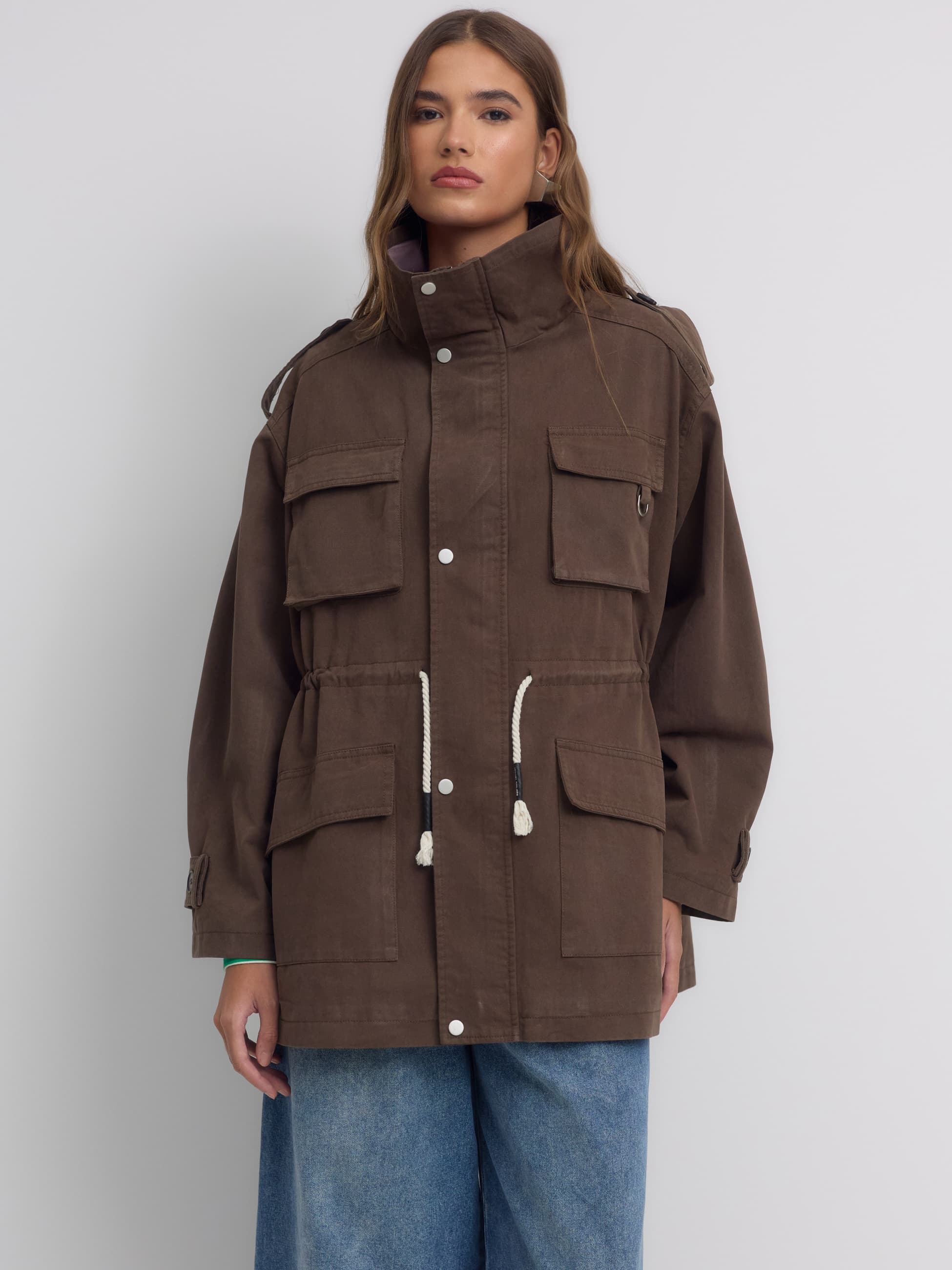 Parka Utilitária Oversized