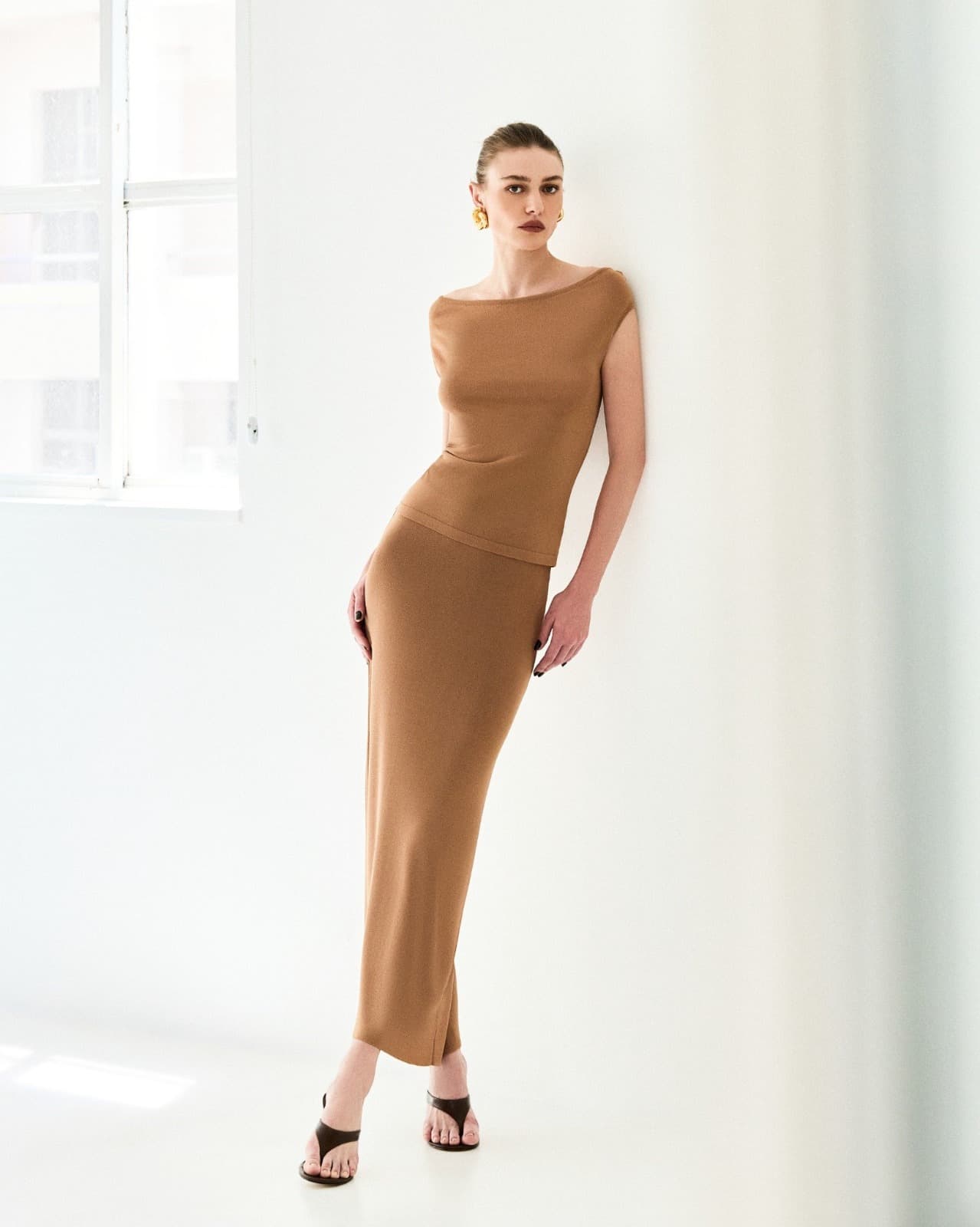SAIA MIDI MALHA TRICOT