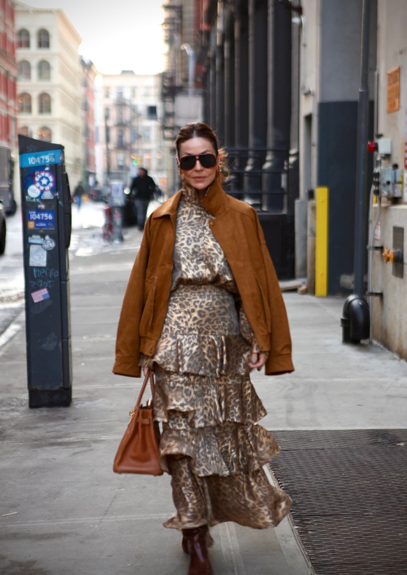 SAIA LONGA ANIMAL PRINT METALIZADO
