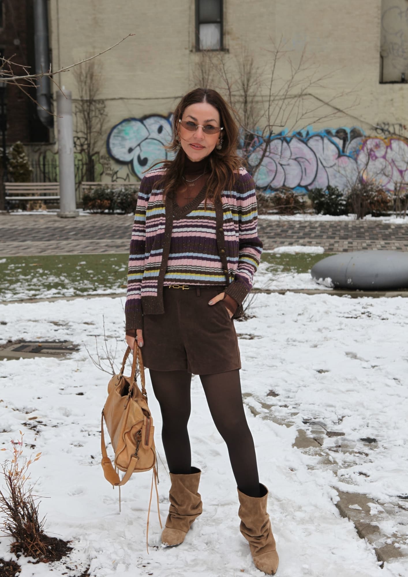 CARDIGAN DE TRICOT LISTRADO