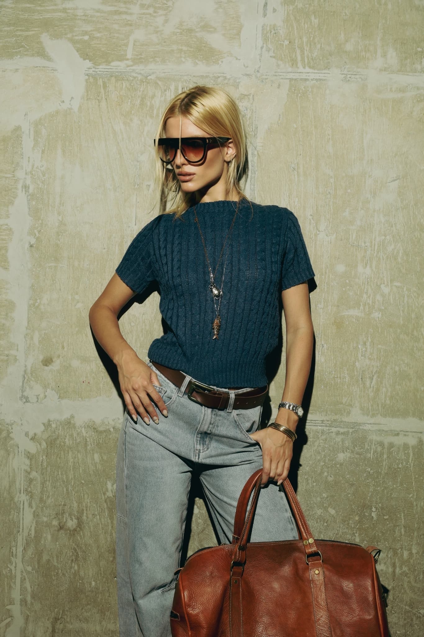 BLUSA TRICOT MANGA CURTA