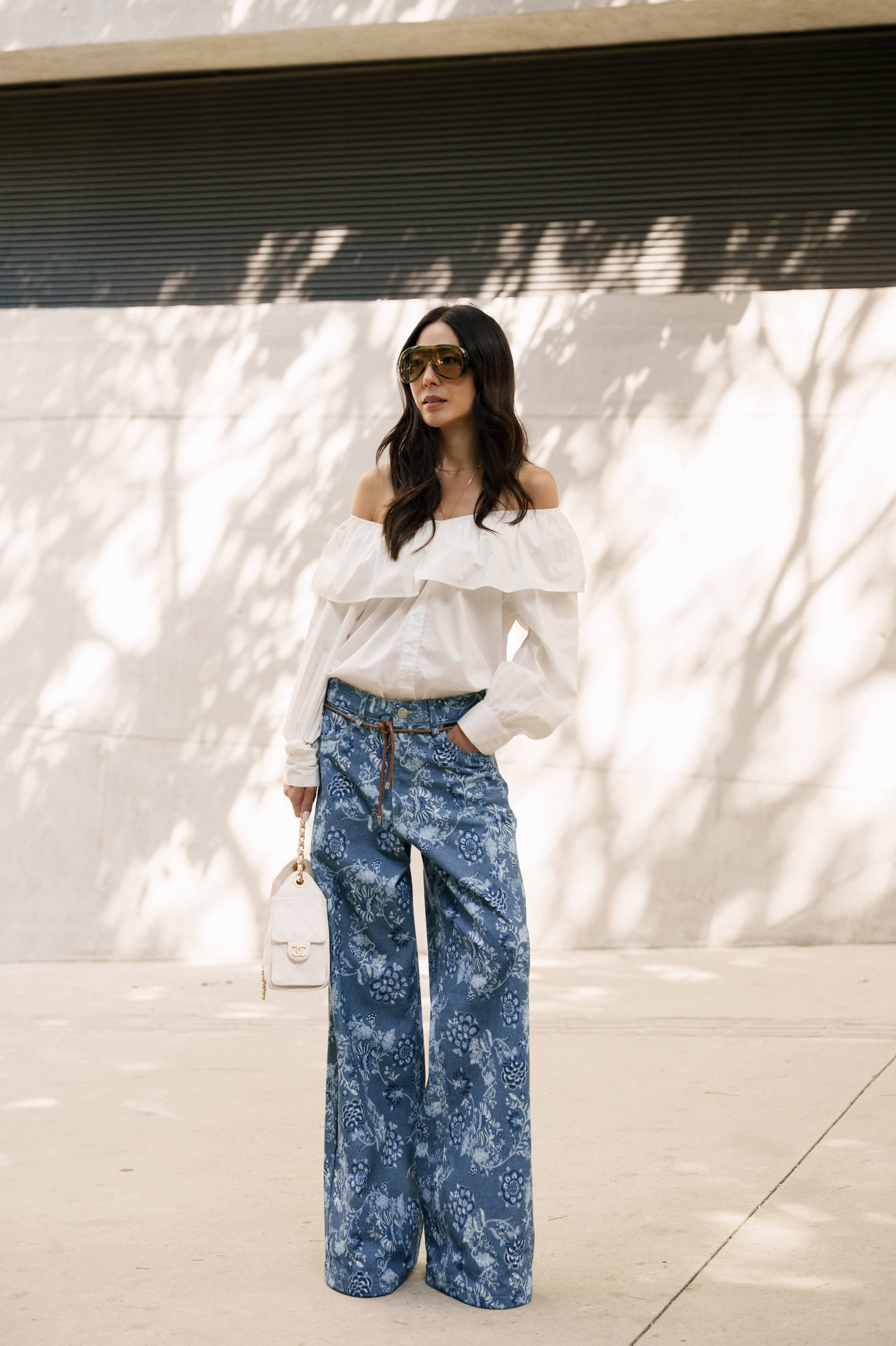 calça sara wide leg  