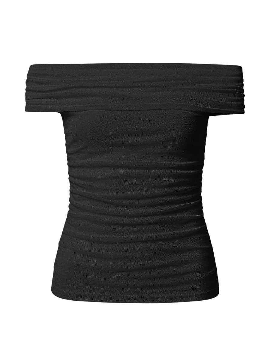 BLUSA OMBRO A OMBRO TULE
