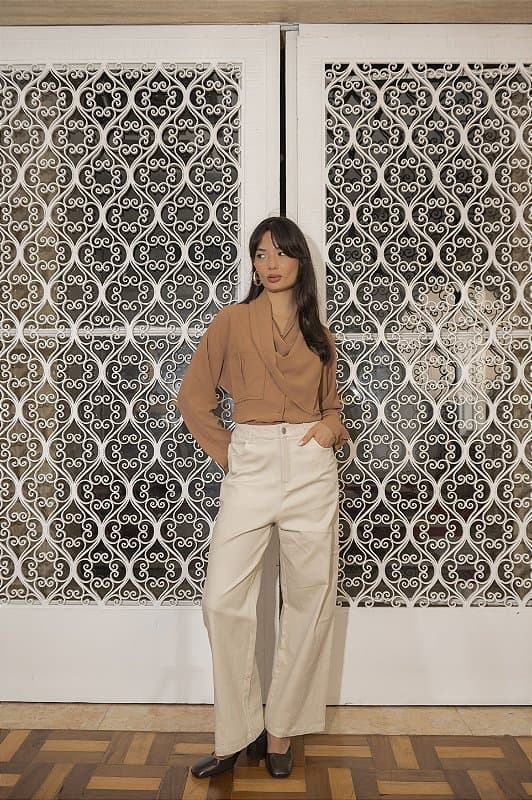 CAMISA COM BABADO SOFIA
