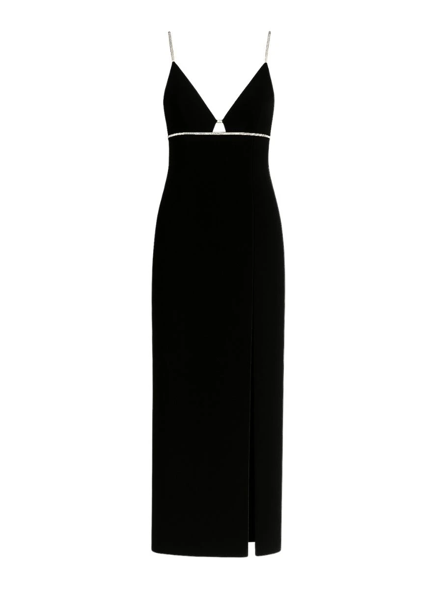 VESTIDO COM DETALHE DE STRASS 