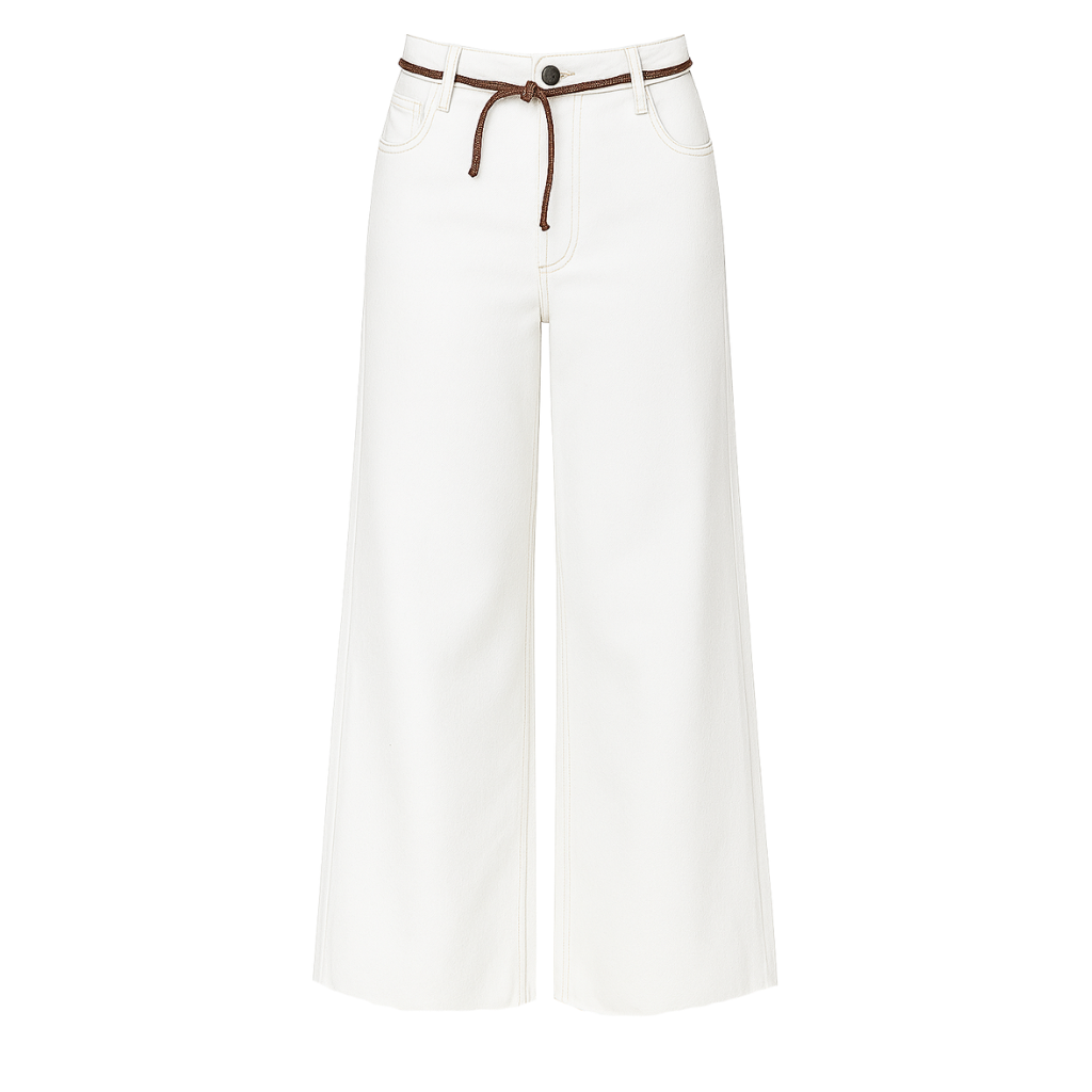 CALÇA SARJA COM CINTO