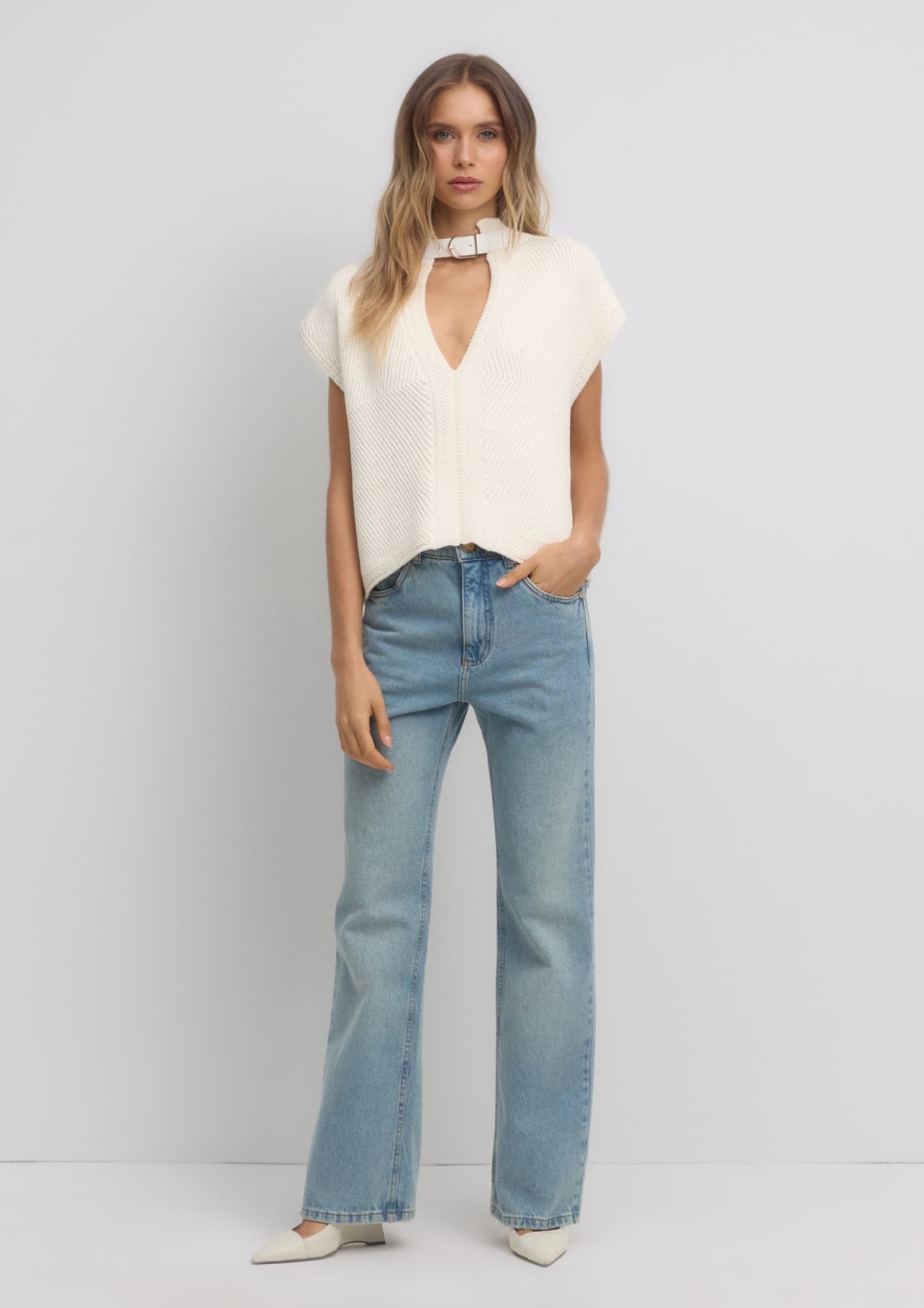 Calça Jeans Reta Clássica